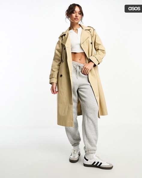 Asos beige trench coat best sale