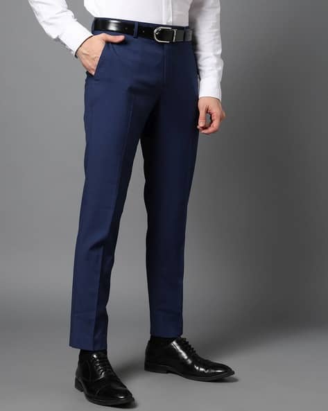 Buy Indigo Trousers Pants for Men by Marks Spencer Online