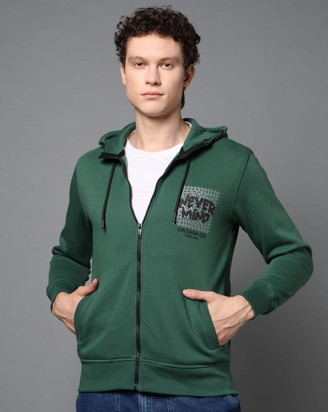 Buy Green Sweatshirt & Hoodies for Men by SIN Online | Ajio.com