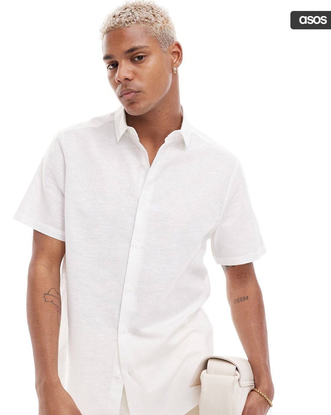 Buy White Shirts for Men by ASOS DESIGN Online | Ajio.com