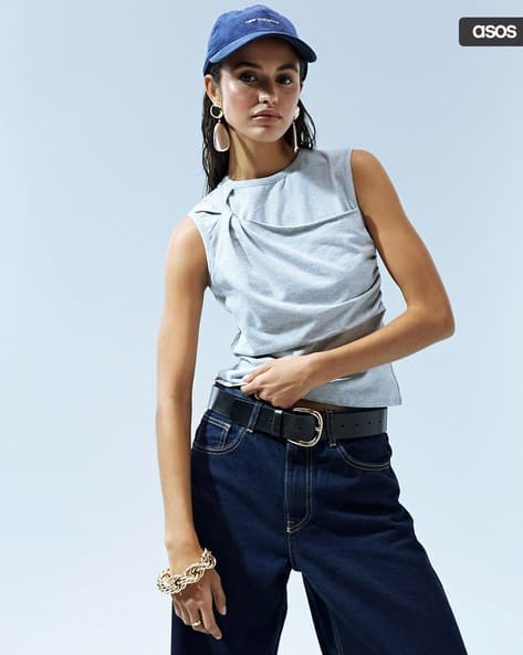 ASOS DESIGN Women Twist Front Tank Top
