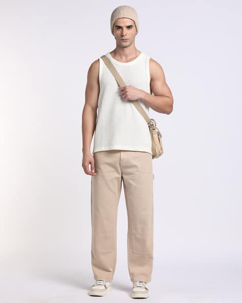 Men Overdyed Heavy Twill Carpenter Pants