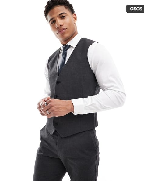 Buy Grey Blazers Waistcoats for Men by ASOS DESIGN Online