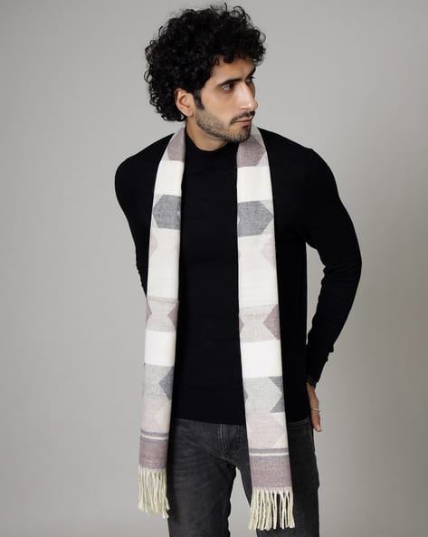Men Striped Scarf