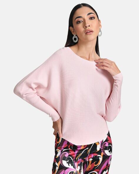 Kazo Women Round-Neck Batwing Pullover