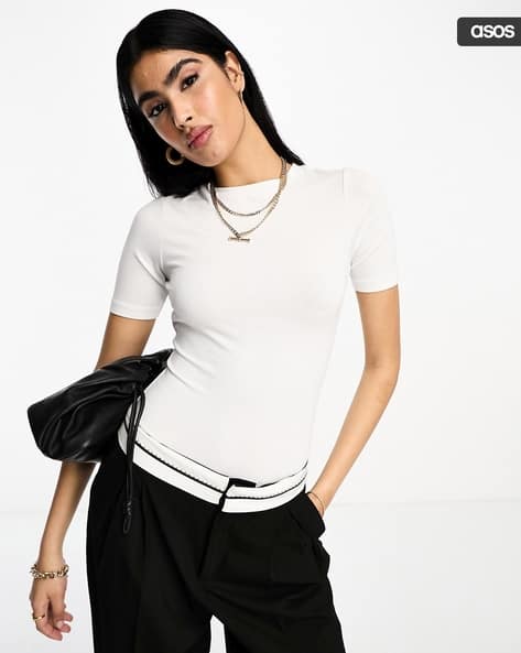ASOS DESIGN Women Extra Slim Fit Crew-Neck T-Shirt