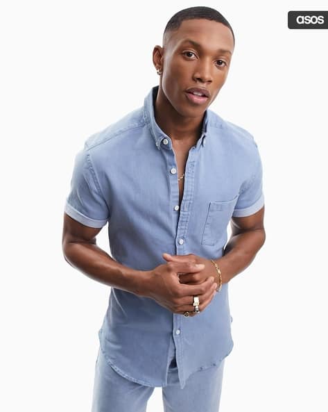 Buy Blue Shirts for Men by ASOS DESIGN Online