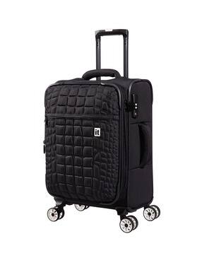 Men Croc Embossed Trolley Bag with TSA Lock-image-28