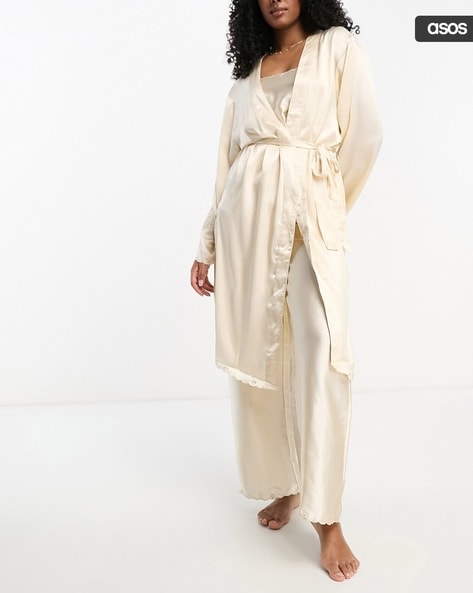 Buy Cream Nightshirts Nighties for Women by ASOS DESIGN Online Ajio