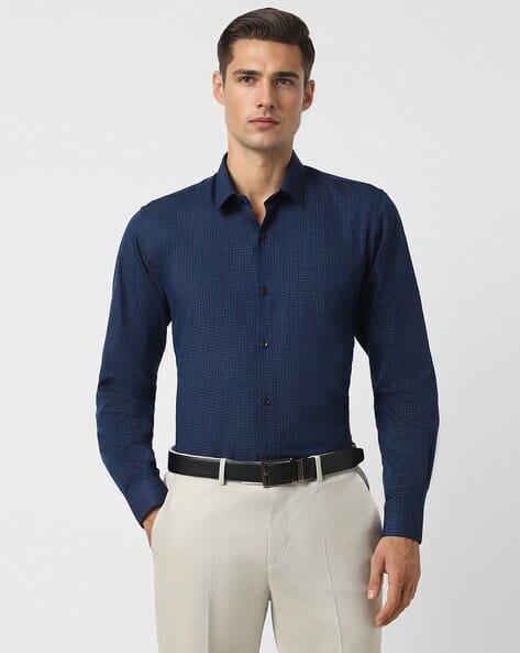 Buy Navy Blue Shirts for Men by PETER ENGLAND Online