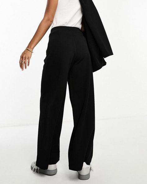 Petite wide leg jersey trousers best sale