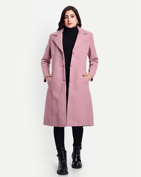 Women Fitted Coat with Insert Pockets