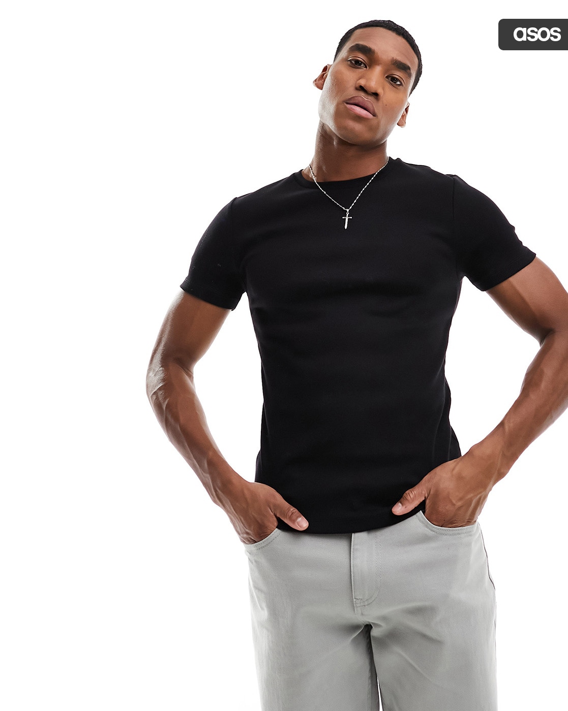 Buy Black Tshirts for Men by ASOS DESIGN Online Ajio