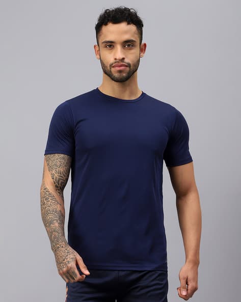 Buy Navy blue Tshirts for Men by VECTOR X Online
