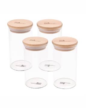 the better home Set of 4 Borosilicate Glass Storage Jars-picture-23