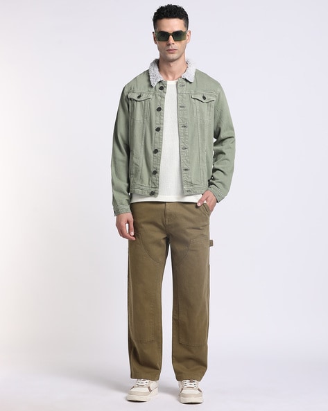 Men Overdyed Heavy Twill Carpenter Pants