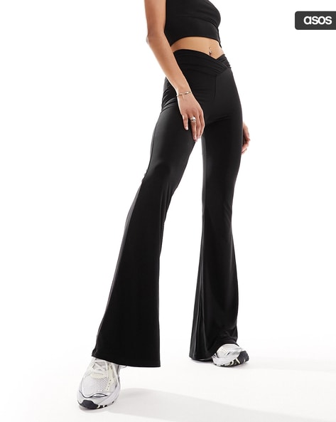 Slinky flared trousers fashion