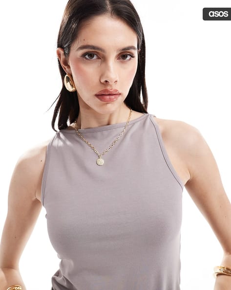 Buy Grey Tops for Women by ASOS DESIGN Online