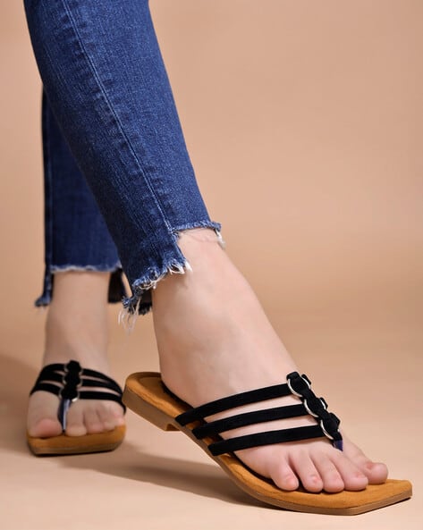 Stylish Slippers Pu Slippers Online Fancy Slippers Female Designer