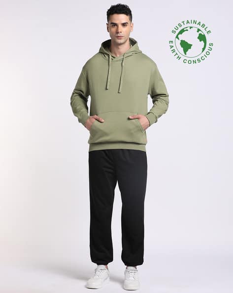 Buy Green Sweatshirt Hoodies for Men by Proearth by AZORTE