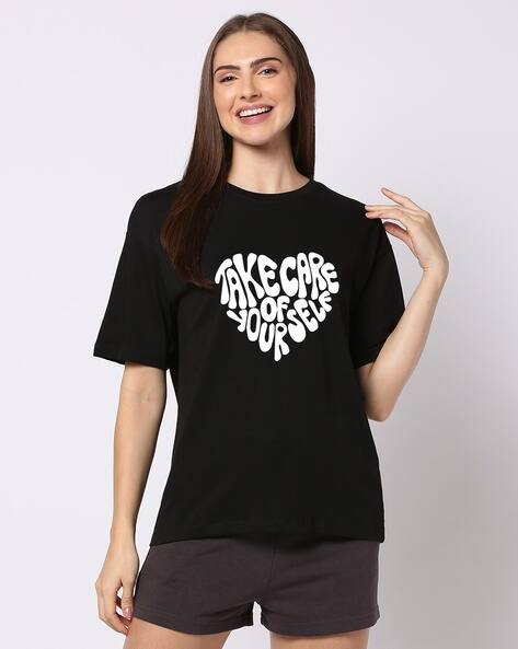 FALTU.CO Typographic Print Crew-Neck T-Shirt