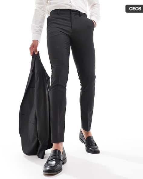 Buy Black Trousers Pants for Men by ASOS DESIGN Online