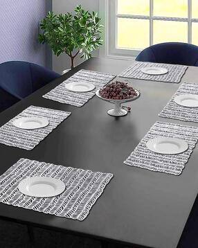 dakshya industries Set of 6 Geometric Pattern Table Placemats-picture-51