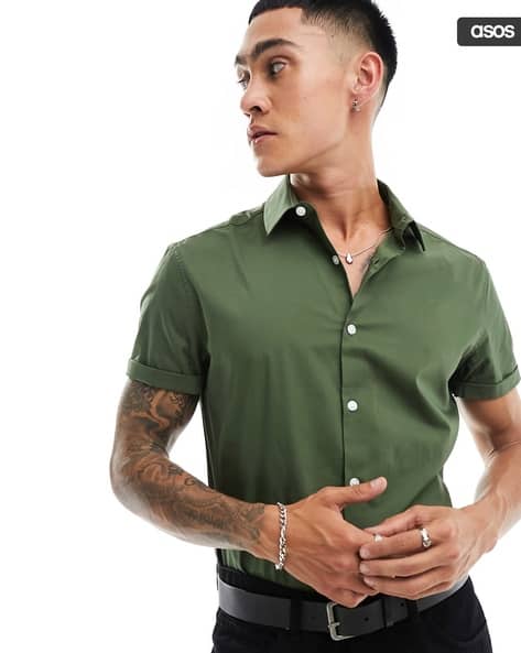 Buy Green Shirts for Men by ASOS DESIGN Online