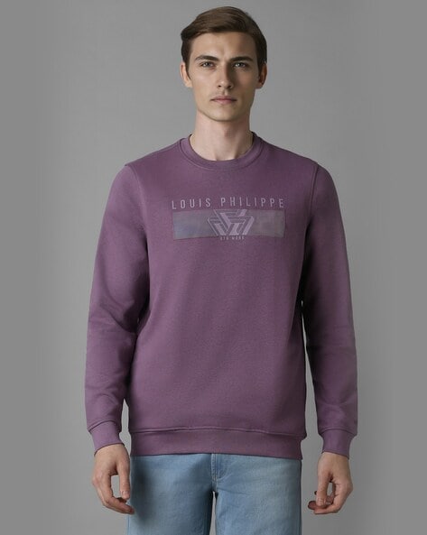 Buy Purple Sweatshirt Hoodies for Men by Louis Philippe Online Ajio