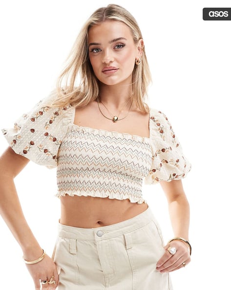 【CLANE】W FACE SHIRRING CROPPED TOPS CLANE(クラネ)のW FACE SHIRRING TOPS通販 | 集英社HAPPY PLUS STORE