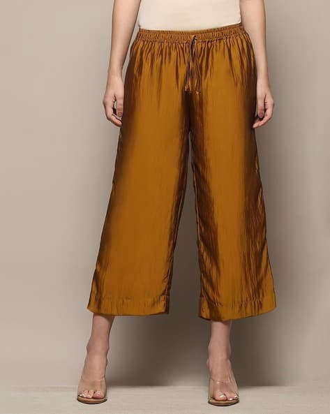 Buy Gold Pants for Women by Biba Online