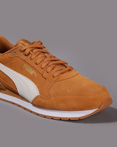 Puma brown sneakers hotsell