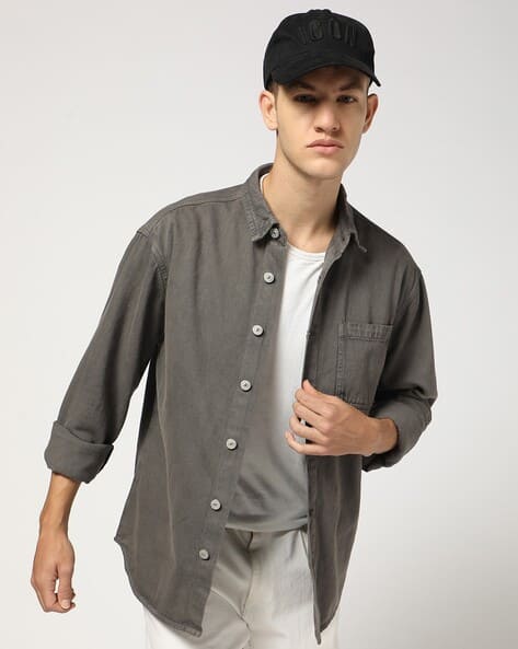 Buy Grey Shirts for Men by YOUSTA Online