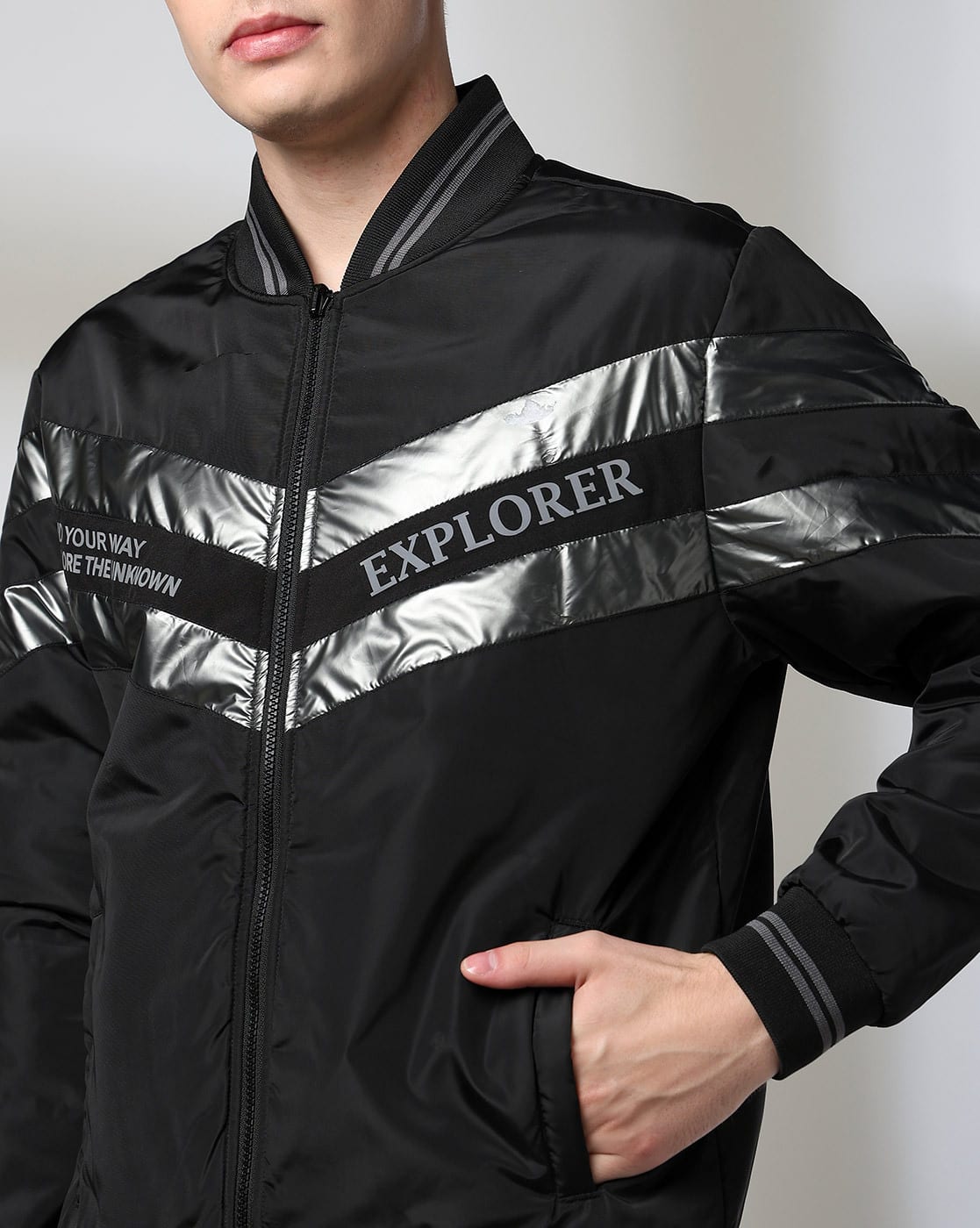 Buy Teamspirit Men Typographic Print Reversi Online | Ajio.com