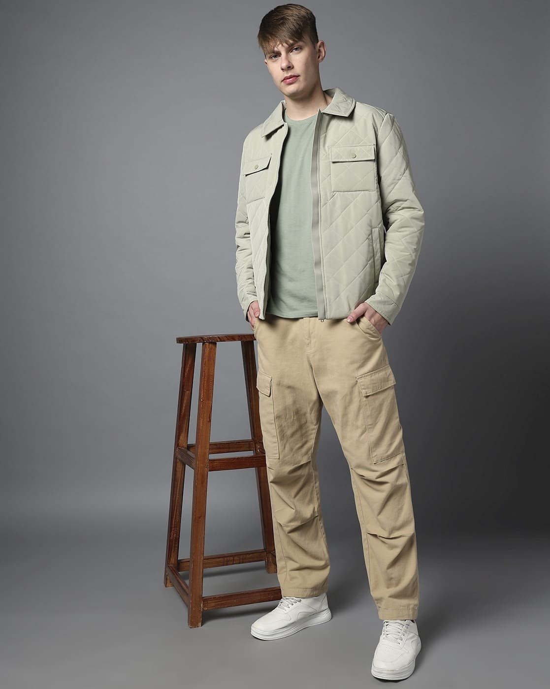 Jacket Tan Shirt Grey Pants Buy Spinach Grey Jackets Coats For