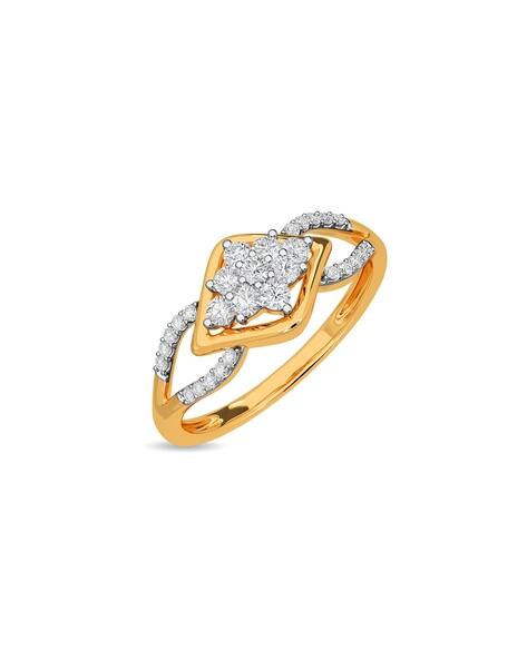 Kisna Jewellery Men Yellow Gold Diamond Studded Ring - Mariana Ring