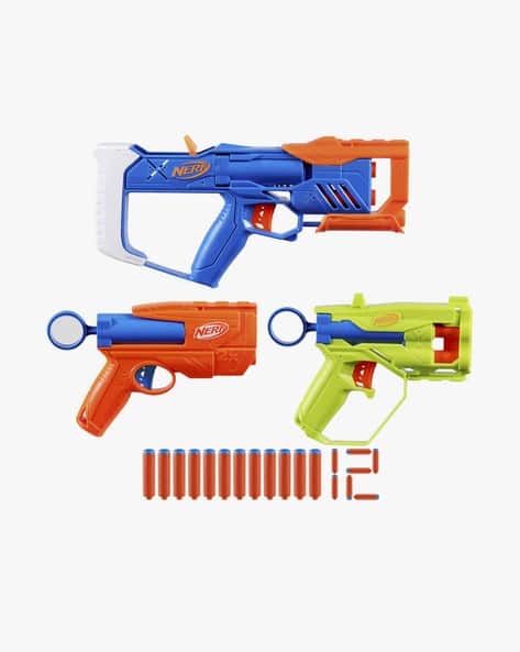 NERF トイガン 3点セット Nerf N Series Triple Action Pack, 3 Blasters, 12 N1 Darts