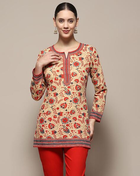 Buy Yellow Kurtis Tunics for Women by Biba Online Ajio