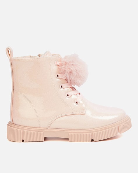 Buy Pink Boots for Girls by FAME FOREVER BY LIFESTYLE Online