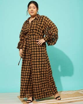 quiero mas Women Polka-Dot Print Jumpsuit with Waist Tie-Up-picture-53