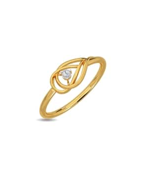 kisna jewellery Men Yellow Gold Diamond Studded Ring - Rivka Diamond Ring-picture-26