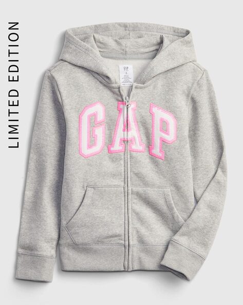 Gap Kids Girls Logo Embroidered Hoodie