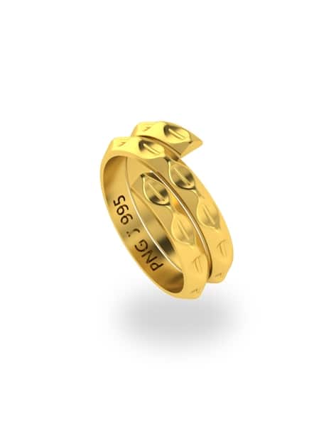 Vedhani 1gm Rings In Gold 3G 24 KT 995 Yellow Gold Vedhani