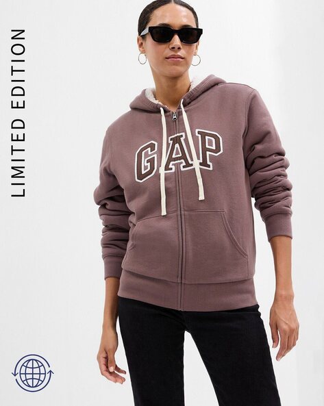 Price History of GAP Women Brand Print Zip Front Hoodie from Ajio 2191 2837531