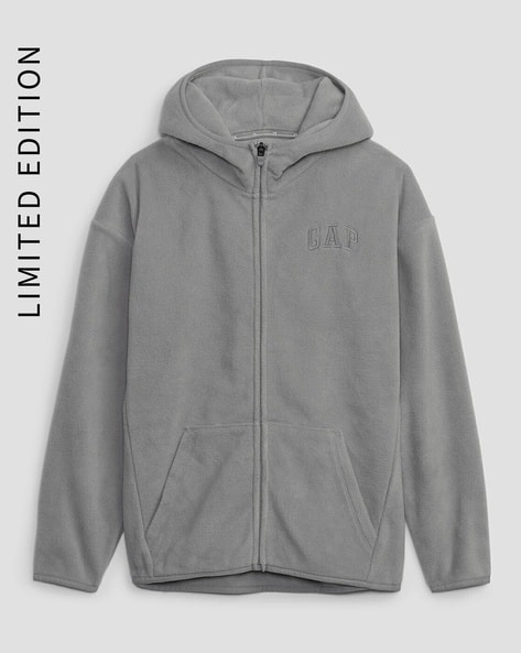 Boys Relaxed Fit Zip-Front Hoodie