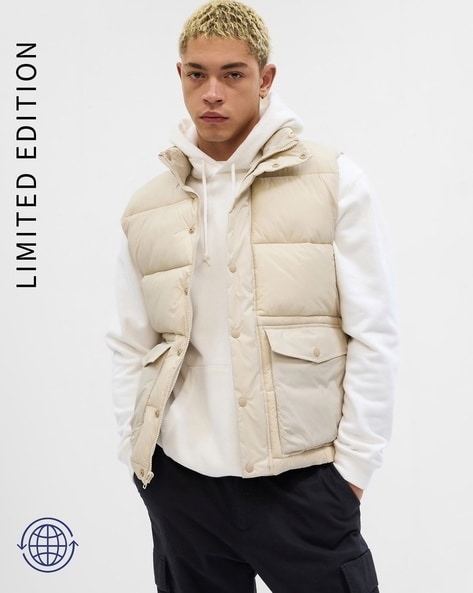 Price History of GAP Cotton Puffer Jacket with Flap Pockets from Ajio 2191 2724924