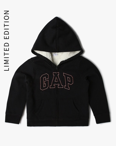 Buy Black Sweatshirts Hoodie for Girls by Gap Kids Online Ajio