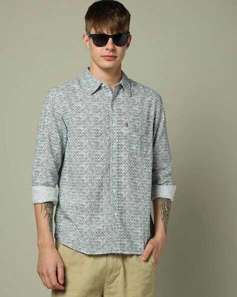 Levis Men Printed Slim Fit Shirt