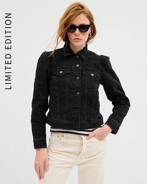 Buy Black Jackets Coats for Women by GAP Online Ajio