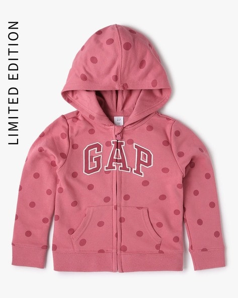 Gap Kids Girls Logo Embroidered Hoodie